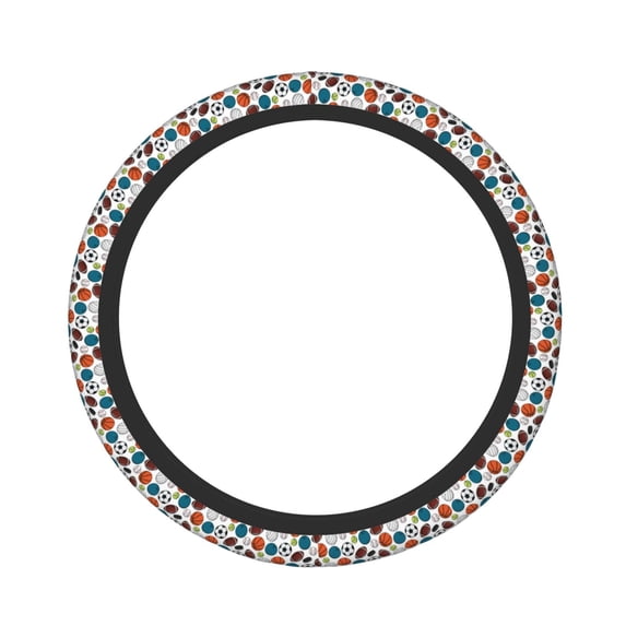 Naloa Color Balls Elastic Steering Wheel Cover, Auto Steering Wheel Cover – 15 Inch , Comfortable Grip, Fit Suvs,Vans Cars,Trucks