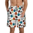 thumbnail image 1 of Naloa Color Balls Men's Beach Shorts, Surfing shorts, Swim trunks, Quick Dry Swim Trunks for Surfing Beach Fun - Large, 1 of 9