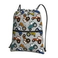 thumbnail image 1 of Naloa Color Tractor Drawstring Backpack String Bag Cinch Water Resistant for Gym Shopping Sport Yoga, 1 of 6
