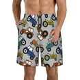 thumbnail image 1 of Naloa Color Tractor Men's Beach Shorts, Surfing shorts, Swim trunks, Quick Dry Swim Trunks for Surfing Beach Fun - Large, 1 of 9