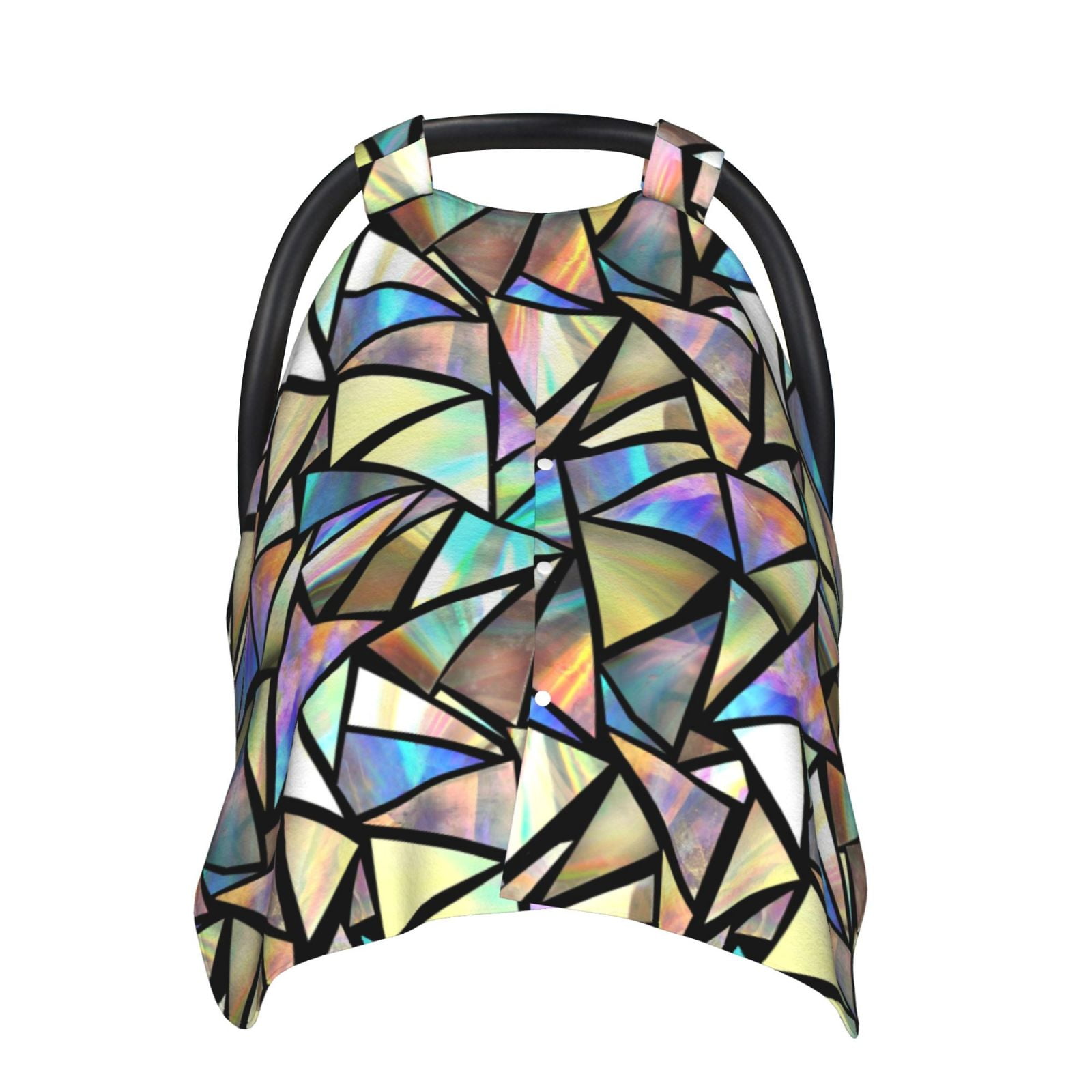 Naloa Colored Glass Baby Car Seat Cover, Breathable Baby Carrier Cover, Multiuse Baby Carrier Cover & Nursing Breastfeeding Cover