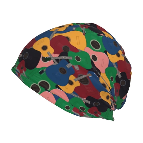 Naloa Colored Guitars Beanie for Men Women Knitted Unisex Winter Hat Beanies Cap Knit Cuffed Beanies Hats