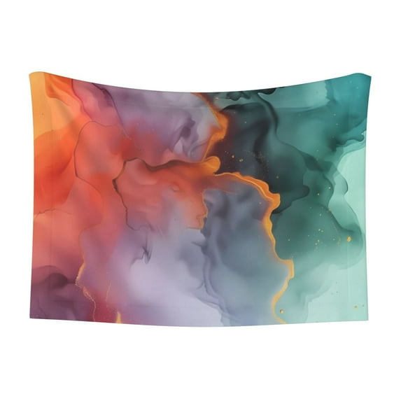 Naloa Colorful Abstract Waves Dog Blanket, 3 Sizes Cat Blanket for Indoor Cats Large Medium Small Dog Gifts-Medium