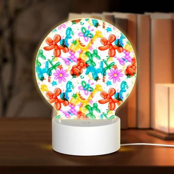 Naloa Colorful Air Balloons Acrylic LED Night Light Custom LED Lights Personalized Nightlight Customized Gifts for Family Couples Friends