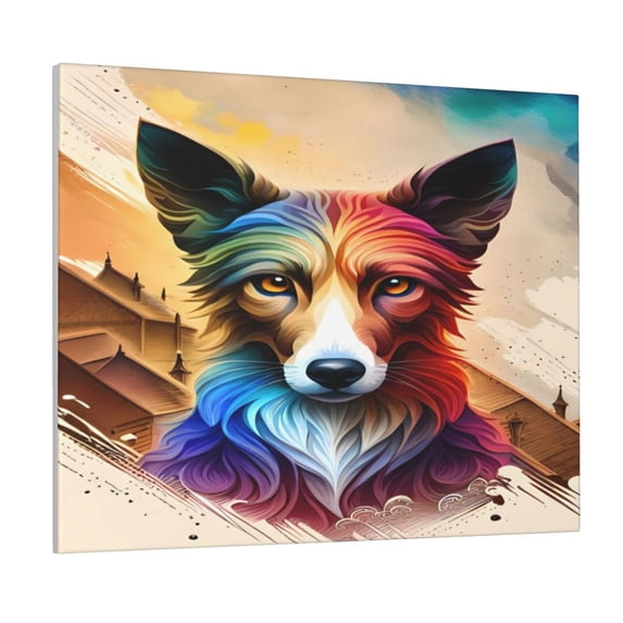 Naloa Colorful Art Dog Print Canvas Bathroom Wall Art,Bathroom Wall Art Decoration, Canvas Poster Prints,Decorative Paintings for Living Room, Bathroom, Kids Room