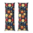 thumbnail image 1 of Naloa Colorful Astronomy Super Soft 20x60 Body Pillow Case,Long Side Hidden Zipper（PILLOWS ARE NOT INCLUDED）, 1 of 7