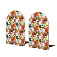 thumbnail image 1 of Naloa Colorful Balls 2 Pcs Bookend Large Capacity Office Book Ends for Home Office Library School Study Decoration, 1 of 8