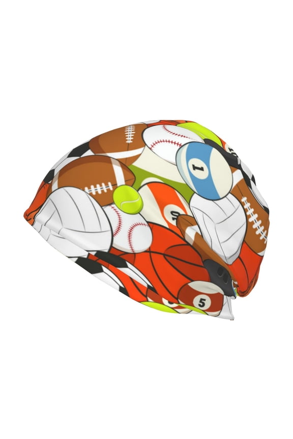 Colorful Balls Beanie for Men Women Knitted Unisex Winter Hat Beanies Cap Knit Cuffed Beanies Hats