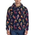 thumbnail image 1 of Naloa Colorful Birds Men's Casual Hooded Collar Drawstring Hoodies Pullover Sweatshirts Casual Long Sleeve Shirts-X-Large, 1 of 7