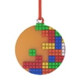 thumbnail image 1 of Naloa Colorful Building Blocks A Acrylic Santa Tree Decorations Christmas Hanging Pendant for Christmas Winter New Year Party Hanging Decorations-Round Shape, 1 of 7
