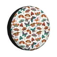 thumbnail image 1 of Naloa Colorful Butterfly PVC Leather Spare Tire Wheel Cover for Car Truck SUV Camper Trailer Universal Fit many size16 inch, 1 of 6