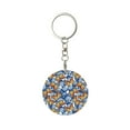 thumbnail image 1 of Naloa Colorful Butterfly1 Print Round Keychain Keychain Key Ring, Key Tag, Key Chain Bulk for Gift Accessories (Round), 1 of 7
