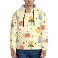 thumbnail image 1 of Naloa Colorful Cartoon Snail Men's Casual Hooded Collar Drawstring Hoodies Pullover Sweatshirts Casual Long Sleeve Shirts-Medium, 1 of 7