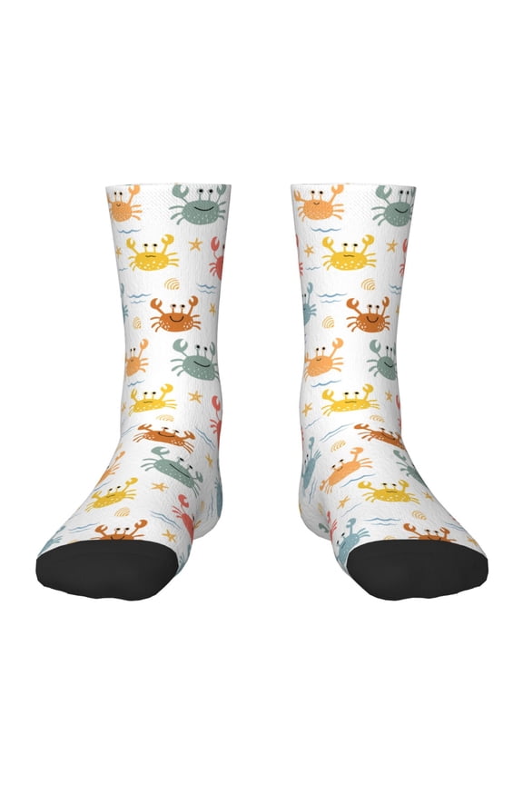Colorful Crabs Kids Socks Unisex Kids and Toddlers' Crew Socks, ,1 Pairs