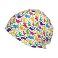 thumbnail image 1 of Naloa Colorful Dinosaurs Beanie for Men Women Knitted Unisex Winter Hat Beanies Cap Knit Cuffed Beanies Hats, 1 of 7