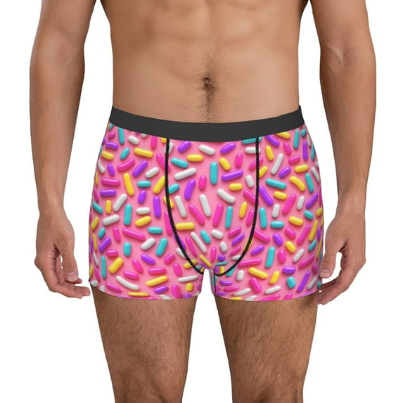 Naloa Colorful Donuts 1 Mens Underwear - Boxers for Men, Mens Boxer Briefs, Classic Briefs for Men-Large