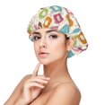 thumbnail image 1 of Naloa Colorful Donuts Adjustable Hair Bonnet for Sleeping, Hair Wrap Sleep Cap Turban for Women Men, Curly Straight Hair Long Large Braid Unisex, 1 of 6