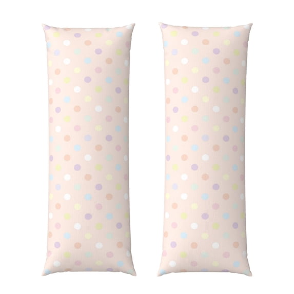 Naloa Colorful Dots Super Soft 20x60 Body Pillow Case,Long Side Hidden Zipper(PILLOWS ARE NOT INCLUDED)
