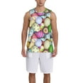 thumbnail image 1 of Naloa Colorful Easter Eggs Basketball Jersey Reversible Men's Mesh Athletic Sports Shirts Training Practice S-4XLX-Large, 1 of 6