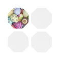 thumbnail image 1 of Naloa Colorful Easter Eggs Leather Coasters for Drinks, Durable Drink Coasters 4 Set for Tabletop Protection, Luxurious Home Décor and Housewarming Gift ( {designName})Octagon, 1 of 6