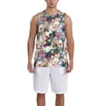 thumbnail image 1 of Naloa Colorful Flowers Basketball Jersey Reversible Men's Mesh Athletic Sports Shirts Training Practice S-4XL4X-Large, 1 of 6