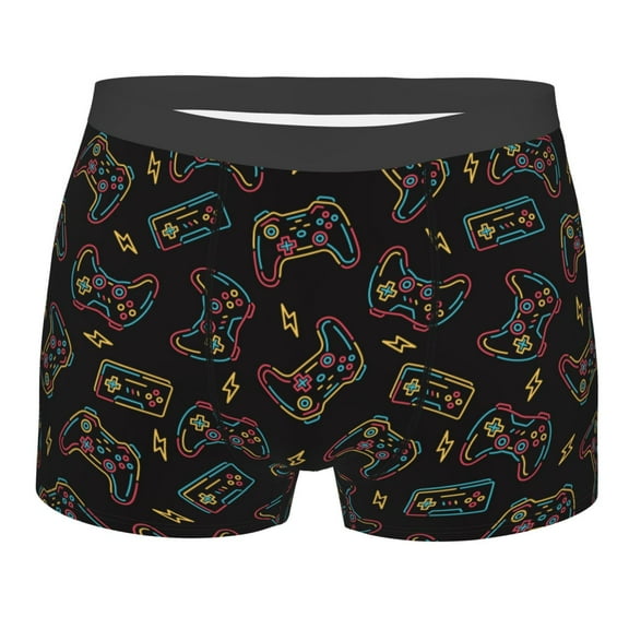 Naloa Colorful Game Controller Print Mens Underwear - Boxers for Men, Classic Briefs for Men