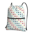 thumbnail image 1 of Naloa Colorful Geometric Drawstring Backpack String Bag Cinch Water Resistant for Gym Shopping Sport Yoga, 1 of 6