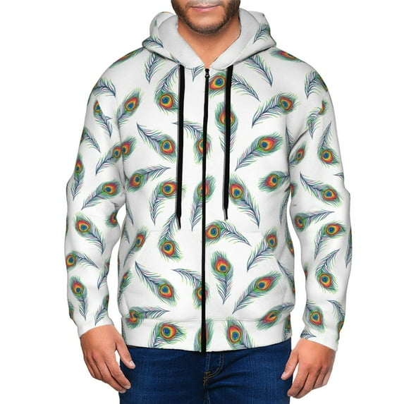 Naloa Colorful Grass Men’s Hoodies, Zip up Hoodie, Sweatshirts,Hoodies for Men Sizes S-3XL-Small
