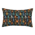 thumbnail image 1 of Naloa Colorful Guitar Pillowcase, Throw Pillowcase, Wrinkle-Free, Stain-Resistant with Hidden Zipper for Bedroom Sofa-16"x24", 1 of 6