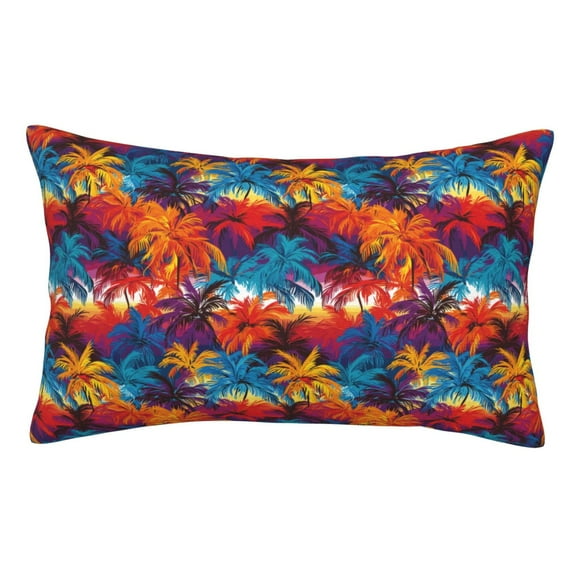 Naloa Colorful Hawaii Palms Pillow Covers, Throw Pillow Case Cushion Covers,Cushion for Bedroom,Couch,Home-20"x30"