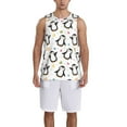 thumbnail image 1 of Naloa Colorful Hearts Penguin Basketball Jersey Reversible Men's Mesh Athletic Sports Shirts Training Practice S-4XL4X-Large, 1 of 6