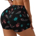 thumbnail image 1 of Naloa Colorful Insect Biker Shorts for Women Seamless Scrunch Short Women’s Yoga Shorts for Gym Running Sport Shorts-X-Large, 1 of 8