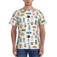 thumbnail image 1 of Naloa Colorful Insects Men's T-Shirt Sport T-shirt Men's Basic Tee Casual Men's Shirt, Round Neck, Short Sleeves - 3X-Large, 1 of 5
