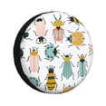 thumbnail image 1 of Naloa Colorful Insects PVC Leather Spare Tire Wheel Cover for Car Truck SUV Camper Trailer Universal Fit many size17 inch, 1 of 6