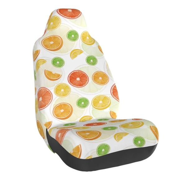 Naloa Colorful Lemons Car Seat Covers Universal Front Seat Coves for Car Accessories ,Padded Car Covers for Automotive, SUV, Truck, and Van