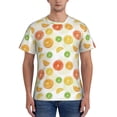 thumbnail image 1 of Naloa Colorful Lemons Men's T-Shirt Sport T-shirt Men's Basic Tee Casual Men's Shirt, Round Neck, Short Sleeves - X-Large, 1 of 5