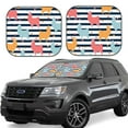 thumbnail image 1 of Naloa Colorful Llama 2 Piece Foldable Car Sun Shades, Car Windshield Sunshade, Front Window Sunshade for Car, Truck, SUV - Small, 1 of 7