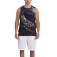 thumbnail image 1 of Naloa Colorful Patterned Snake Basketball Jersey Reversible Men's Mesh Athletic Sports Shirts Training Practice S-4XL4X-Large, 1 of 6