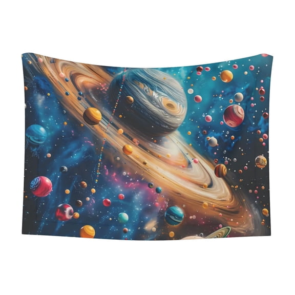 Naloa Colorful Planet Universe Dog Blanket, 3 Sizes Cat Blanket for Indoor Cats Large Medium Small Dog Gifts-Medium