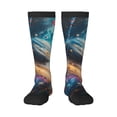 thumbnail image 1 of Naloa Colorful Planet Universe Thigh High Socks Extra Long Stretchy Sock Women Over Knee High Opaque Stocking Daily Wear, 1 of 6