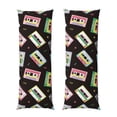 thumbnail image 1 of Naloa Colorful Retro Tape Super Soft 20x60 Body Pillow Case,Long Side Hidden Zipper（PILLOWS ARE NOT INCLUDED）, 1 of 6