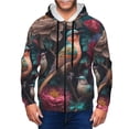 thumbnail image 1 of Naloa Colorful Rose Bird Men’s Hoodies, Zip up Hoodie, Sweatshirts,Hoodies for Men Sizes S-3XL-XX-Large, 1 of 5