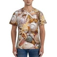 thumbnail image 1 of Naloa Colorful Seashells Men's T-Shirt Sport T-shirt Men's Basic Tee Casual Men's Shirt, Round Neck, Short Sleeves - Small, 1 of 5