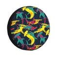 thumbnail image 1 of Naloa Colorful Sharks PVC Leather Spare Tire Wheel Cover for Car Truck SUV Camper Trailer Universal Fit many size14 inch, 1 of 6