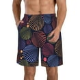 thumbnail image 1 of Naloa Colorful Shells Men's Beach Shorts, Surfing shorts, Swim trunks, Quick Dry Swim Trunks for Surfing Beach Fun - XX-Large, 1 of 9