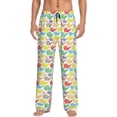 thumbnail image 1 of Naloa Colorful Snails Pajama Pants Men, PJ Bottoms, Sleep & Lounge Pants-Large, 1 of 6