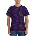 thumbnail image 1 of Naloa Colorful Snake Men's T-Shirt Sport T-shirt Men's Basic Tee Casual Men's Shirt, Round Neck, Short Sleeves - Medium, 1 of 5