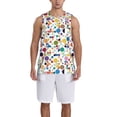 thumbnail image 1 of Naloa Colorful Spots Basketball Jersey Reversible Men's Mesh Athletic Sports Shirts Training Practice S-4XLXX-Large, 1 of 6