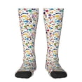 thumbnail image 1 of Naloa Colorful Spots Thigh High Socks Extra Long Stretchy Sock Women Over Knee High Opaque Stocking Daily Wear, 1 of 6
