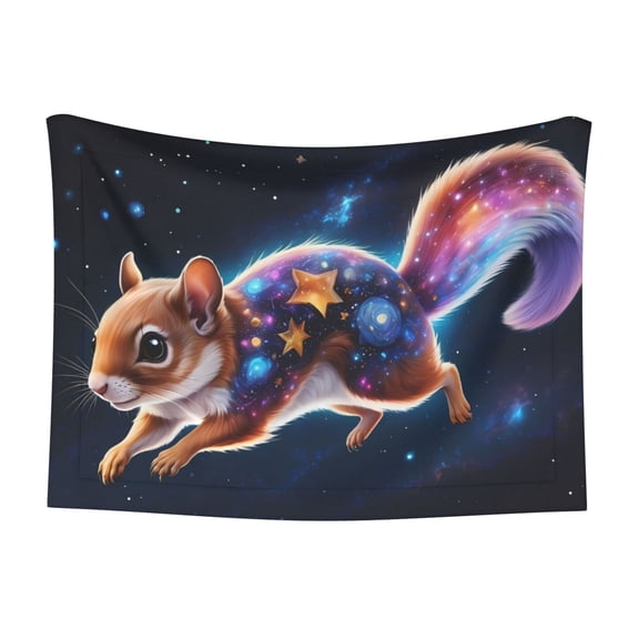 Naloa Colorful Star River Squirrel Dog Blanket, 3 Sizes Cat Blanket for Indoor Cats Large Medium Small Dog Gifts-Large